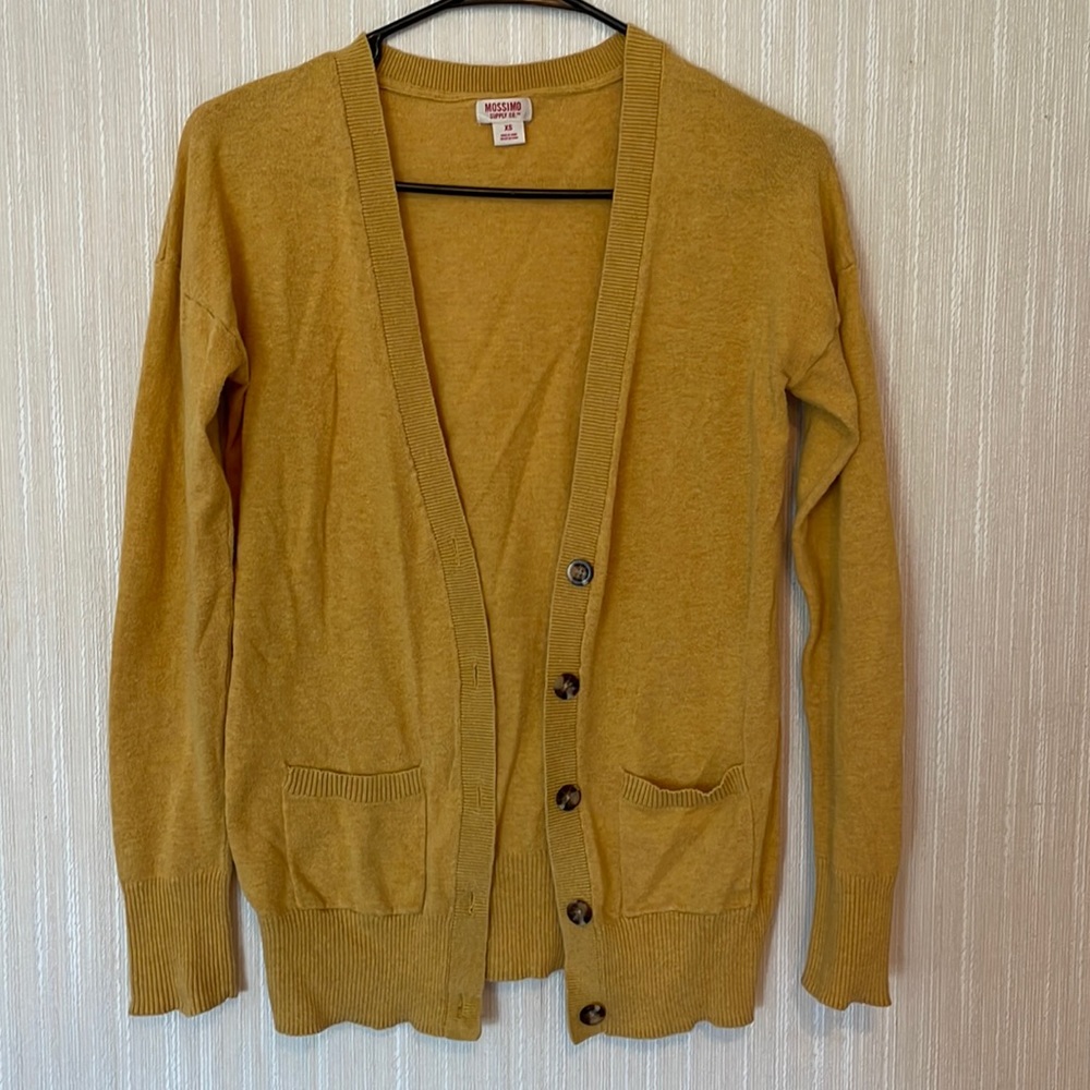Mustard cardigan